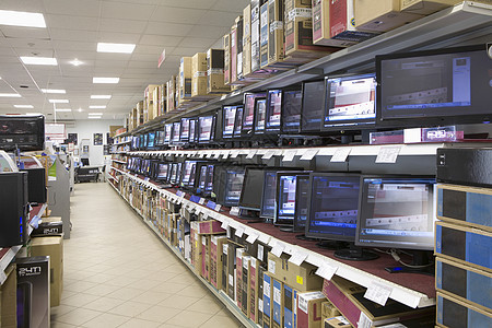 電器門(mén)面店背景